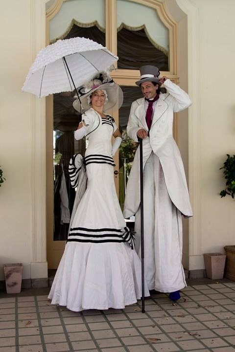 Stilt Walkers Melbourne, Classy characters, Lord and Lady