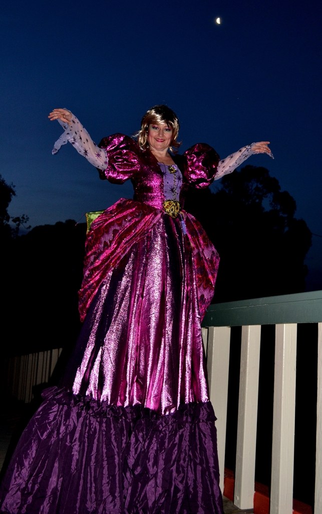 Stilt Walkers Melbourne, Fairy Queen. Titania, Midsummer Nights Dream