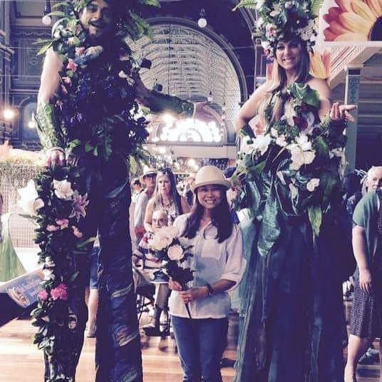 Stilt-Walkers Melbourne, Fancy Plants Plant characters, garden Shows