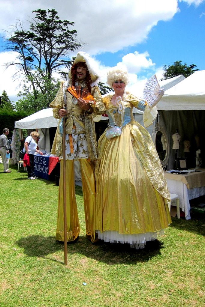 stiltwalkers melbourne, marie antoinette and king louis v, french court