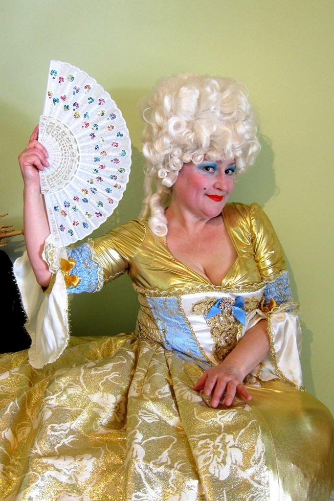 stiltwalkers melbourne, marie antoinette and louis v, french court