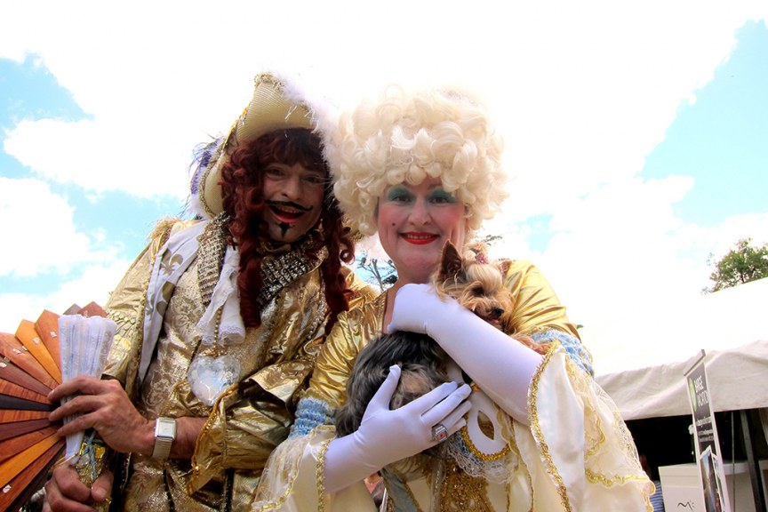 stiltwalkers melbourne, marie antoinette and louis v, french court